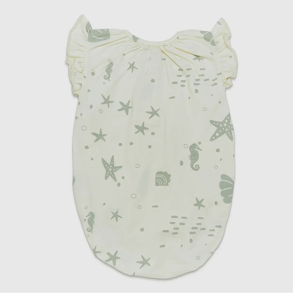 Kudaa organic flutter onesie, sz 3-6 months, New - Picture 3 of 5
